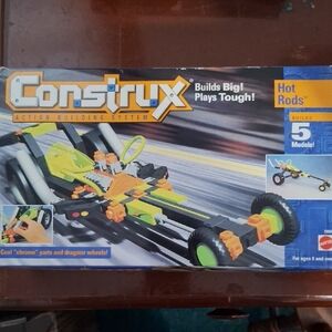 Mattel Construx Hot Rods Building Set - Green, Black, and Orange